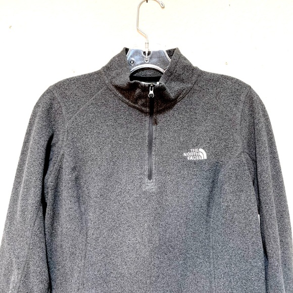 The North Face Women Fleece Pullover Half Zip Grey Small - Picture 3 of 15